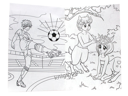 АНИМЕ-РАСКРАСКА. ГЕРОИ МАНГИ