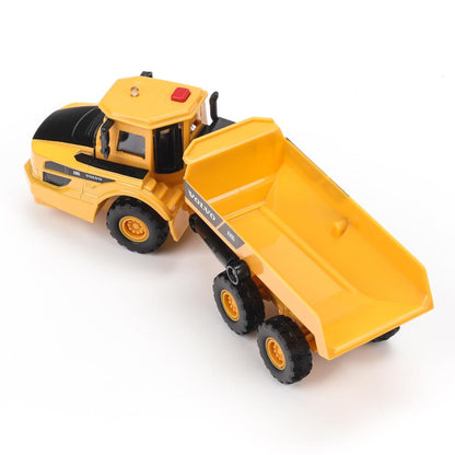 Machine en métal de couleur noire VOLVO КАРЬЕРНЫЙ САМОСВАЛ 16 см, двер, подв дет, кор. Parc technologique dans le cor.2*36шт