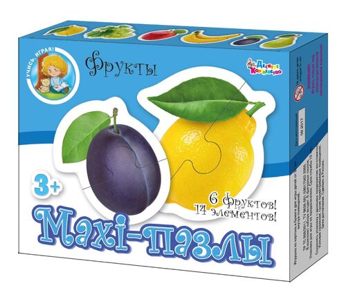 Пазлы-макси ДК "Фрукты", 15 элементов