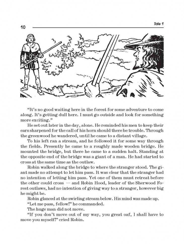 10 legendary tales about Robin Hood = 10 легенд о Робин Гуде: пособие по аналогическому чтению и аудированию