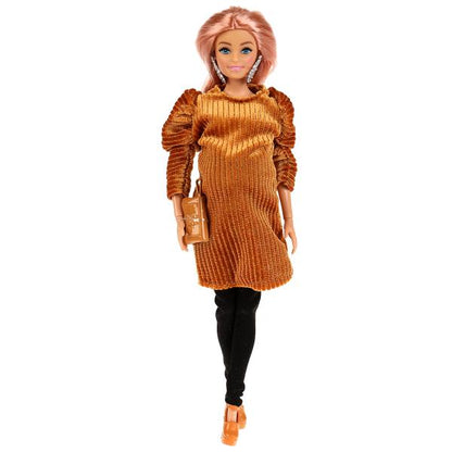 Кукла 29 см София беременная, руки и ноги сгиб, акс, кор КАРАПУЗ в кор.24шт