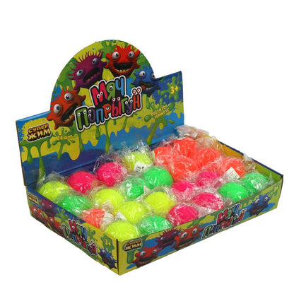 Игрушка мяч-попрыгун неоновый 6,5см, цвет в асс., Супер Жим уп-24шт в кор.6уп