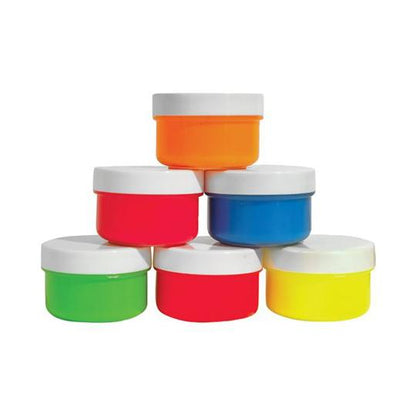 Краски пальчиковые Каляка-Маляка 60 мл 6 цв. флуор карт.уп. 3+