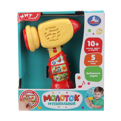Музыкальный молоток 10 песен и звуков в кор. Умка в кор.58шт