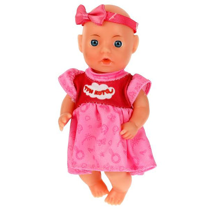 Пупс функц Три Кота 15см, пьет, пис, бутылочка, на блистере КАРАПУЗ в кор.72шт