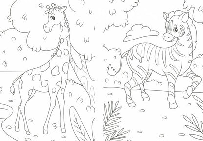 РАСКРАСКА А5 эконом. В ЗООПАРКЕ