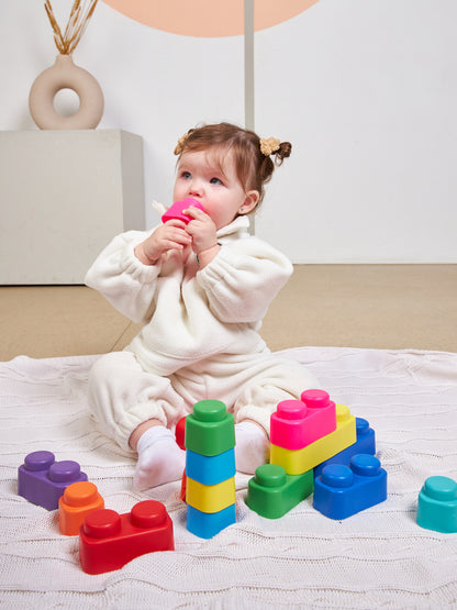 01584 ЦАРСТВО 188023 МЯГКИЕ КИРПИЧИКИ. КОНСТРУКТОР ИЗ МЯГКОГО МАТЕРИАЛА ДЛЯ САМЫХ МАЛЕНЬКИХ. 14 ДЕ