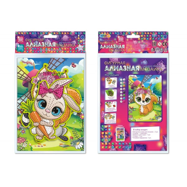 Алмазная мозаика фигурная большие глаза МУЛЬТИ АРТ в кор.100шт