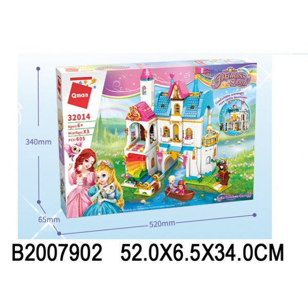 Constructeur en plastique. замок, с фигурками и аксесс., 605дет. dans le cor. dans le cor.9шт