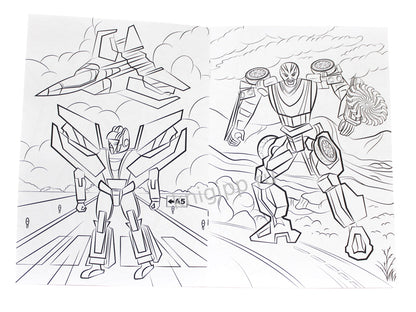 РАСКРАСКА А5 эконом. МАШИНЫ-РОБОТЫ