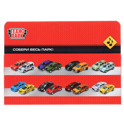 Машина металл "суперкар ф-1", длина 14см, звук, инерция, синий в кор. Технопарк в кор.2*36шт