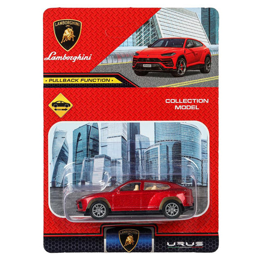 Machine en métal lamborghini urus, taille 7,5 cm, inertie, blister - dans la couleur 2*288 pouces