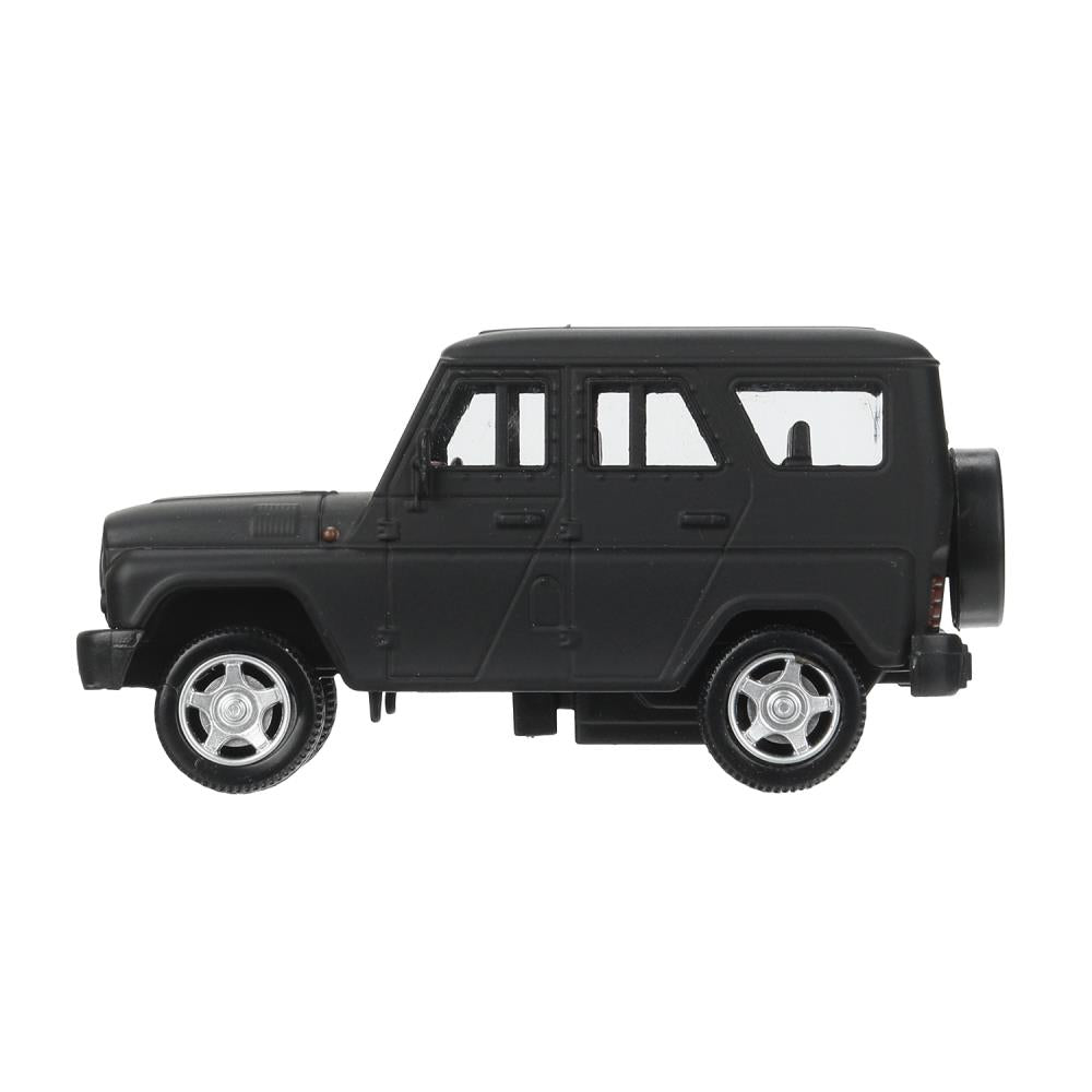 Machine en métal UAZ ХАНТЕР длина 10,5 см, инерция, МАТОВЫЙ черный, кор. Parc technologique dans le cor.2*36шт