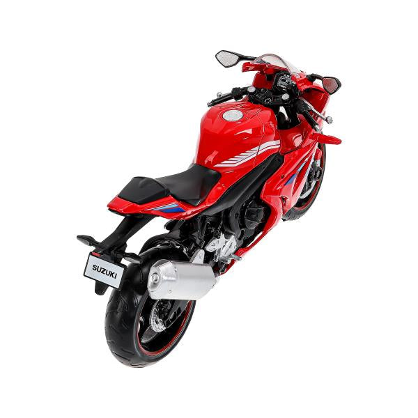 Модель металл suzuki gsx-r1000 МОТОЦИКЛ, 17 см, вращающийся руль, подвеска Технопарк в кор.24шт