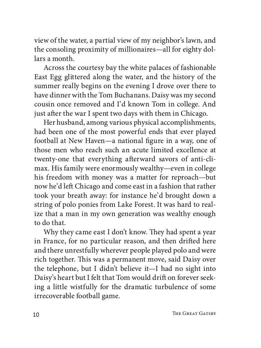 The Great Gatsby: роман на анг.яз