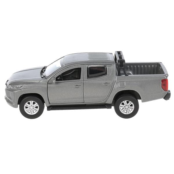 Технопарк. Модель "Mitsubishi L200 Pickup" матовый серый 13см, металл двери, багаж арт.L200-12FIL-GY