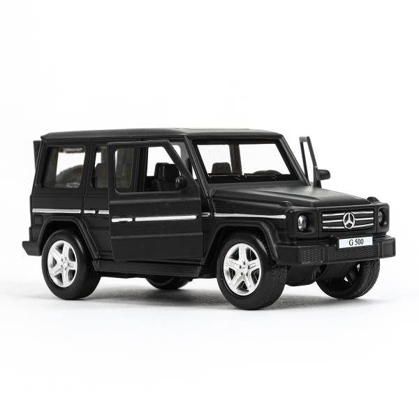 Машина металл MERCEDES-BENZ G-CLASS МАТОВЫЙ 12 см, двер, багаж, черный, кор. Технопарк в кор.2*36шт