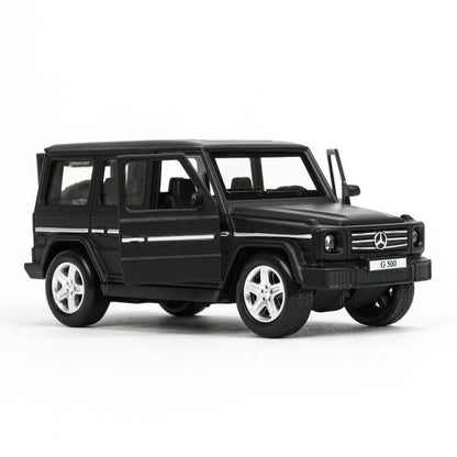 Машина металл MERCEDES-BENZ G-CLASS МАТОВЫЙ 12 см, двер, багаж, черный, кор. Технопарк в кор.2*36шт