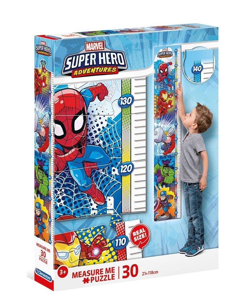 Clementoni. Пазл 30 арт.20337 "Измерь меня. Marvel Супергерой"
