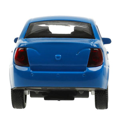 Машина металл LADA granta 11,5 см, двери, багаж, инерц, синий, кор. Технопарк в кор.2*36шт