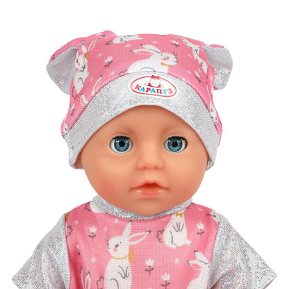 Пупс озвуч 25см, пьет, писает, закр. verres, 4 axes, 50 pièces КАРАПУЗ в кор.24шт