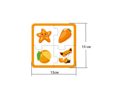 Пазлы "Собирай цвета" 24 эл Baby Toys (макси)