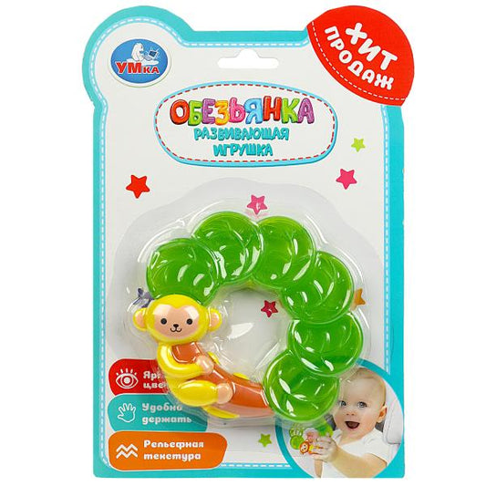 Прорезыватель "обезьянка" на блисте. Умка в кор.2*120шт