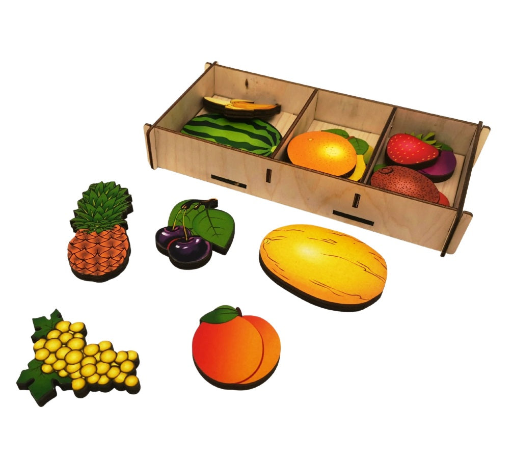 Набор "Фрукты на магнитах" в коробке 15 дет. арт.8405 /33