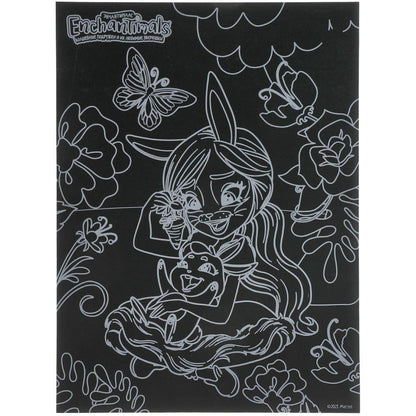 Набор д/дет творчества ЭНЧЕНТИМАЛС гравюра 18*24 см, золотая МУЛЬТИ АРТ в кор.120шт