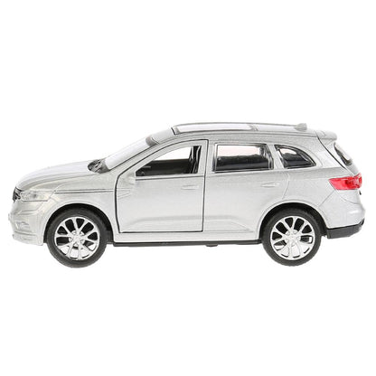 Машина металл RENAULT KOLEOS, 12см, открыв. двери, инерц, серебристый, в кор. Технопарк в кор.2*36шт