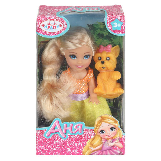 Кукла Аня 12 см, пит., кор. КАРАПУЗ в кор.120шт