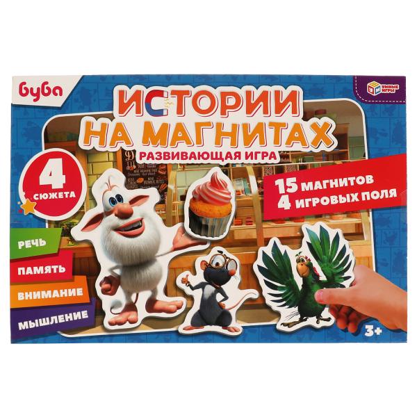 Histoire des aimants. Bouba. Магнитная игра в кор. 15 aimants, 4 jeux par million. Умные игры в кор.50шт