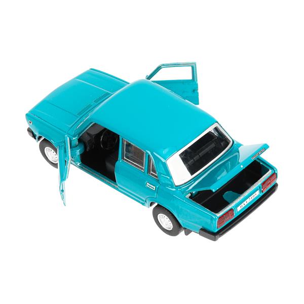 Машина металл LADA ваз-2105 1997 г. 12 см, двери, багажник, инерц., кор. технопарк Технопарк в кор.2*36шт