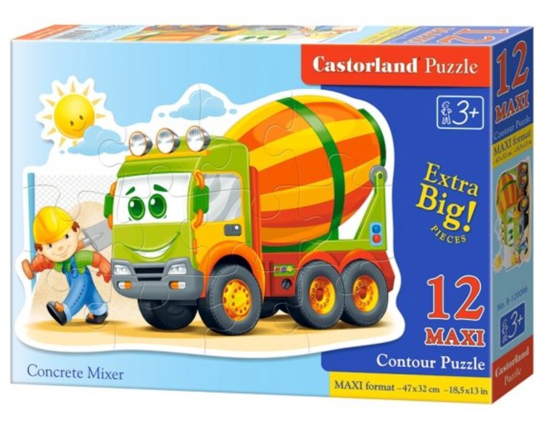 Пазлы Castorland "12" маxi для мальчиков, арт. B-120086