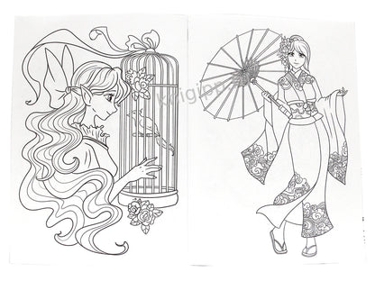 РАСКРАСКА А4 эконом. В СТИЛЕ АНИМЕ