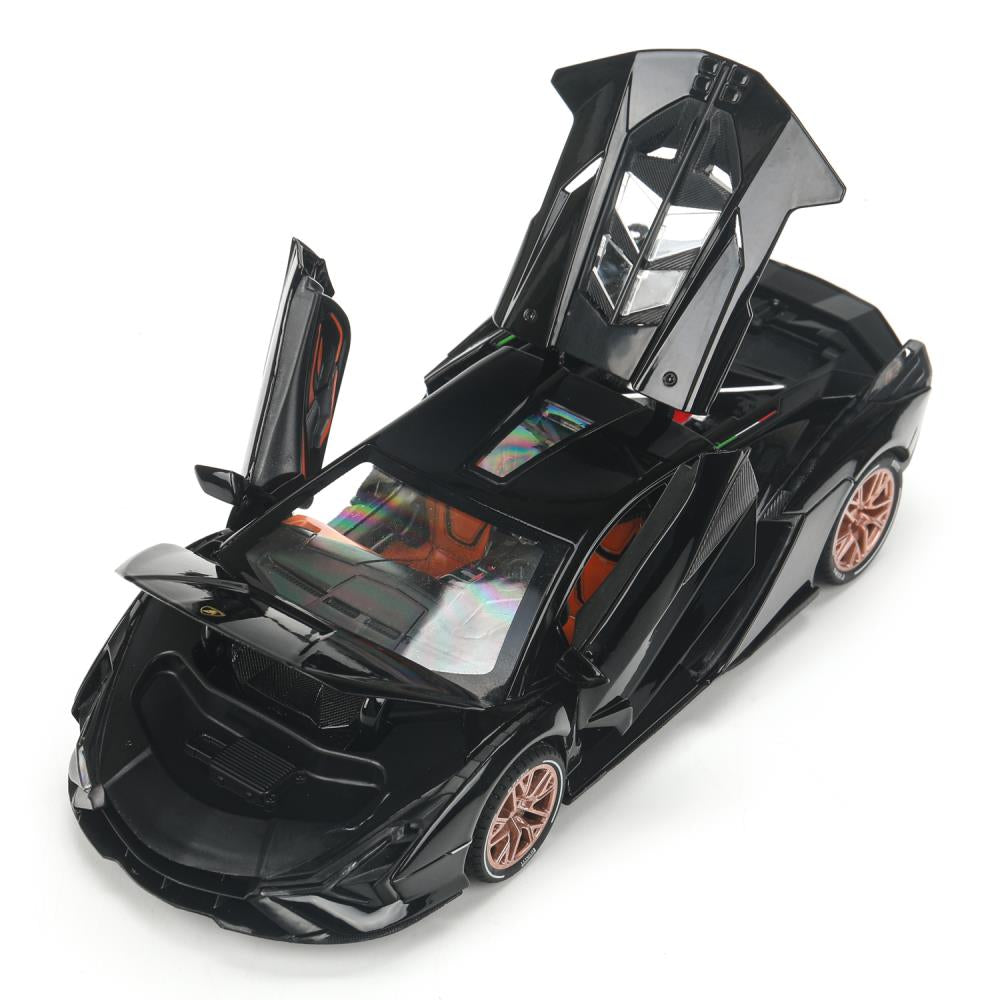 Машина металл свет-звук lamborghini sian, 20,8 см, двери, багажник, коробка Технопарк в кор.18шт
