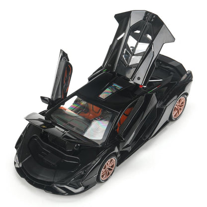 Машина металл свет-звук lamborghini sian, 20,8 см, двери, багажник, коробка Технопарк в кор.18шт
