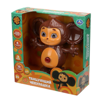 HT1500-R Танцующий Чебурашка 15+ песен, фраз и мелодий в кор. Умка в кор.36шт