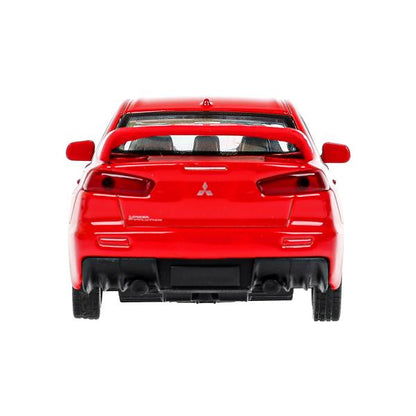 Машина металл MITSUBISHI lancer evolution, 11,4 см, двери, инерц., кор. Технопарк в кор.2*48шт