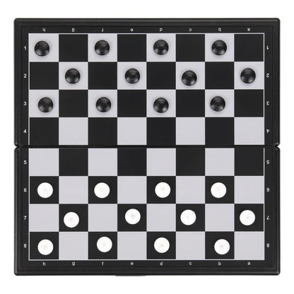 Шашки магнитные коробки 20*8*3 см ИГРАЕМ ВМЕСТЕ в кор.2*72шт