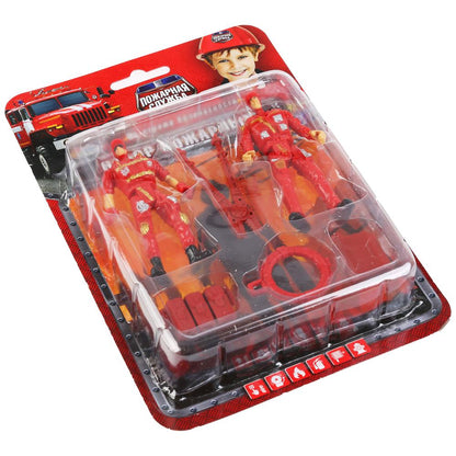 НАБОР СОЛДАТИКОВ ПОЖАРНЫЕ, С АКСЕСС. НА БЛИСТЕРЕ "ИГРАЕМ ВМЕСТЕ" в кор.2*80шт