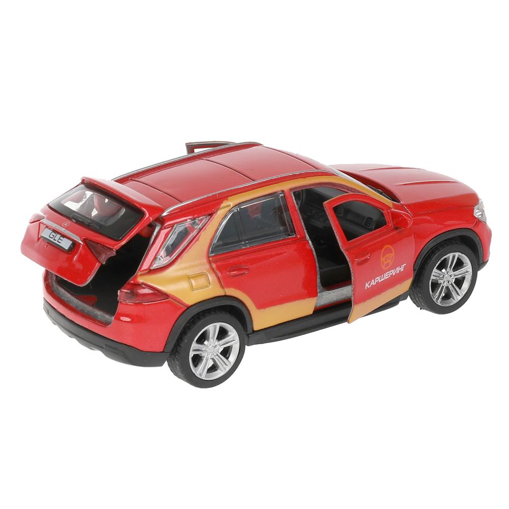 GLE-12DELI-RD Машина металл MERCEDES-BENZ GLE КАРШЕРИНГ 12 см, двери, багаж, красный, кор. Технопарк