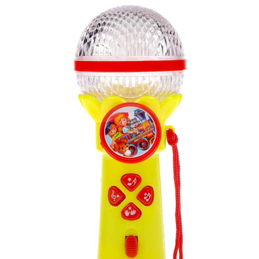 Микрофон песни на стихи С.Михалкова. 10 песен,8 мелодий,звуки плодисментов,свет. Умка в кор.2*96шт