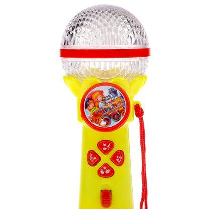 Микрофон песни на стихи С.Михалкова. 10 песен,8 мелодий,звуки плодисментов,свет. Умка в кор.2*96шт