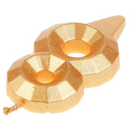 Свеча для торта, цифра "8", золото, блистер,с днем рождения ЧУДО ПРАЗДНИК в кор.48шт