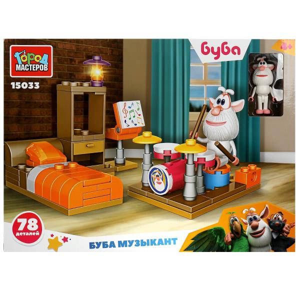 БУБА конструктор буба музыкант, 78 дет. Grands maîtres en cor.2*8шт