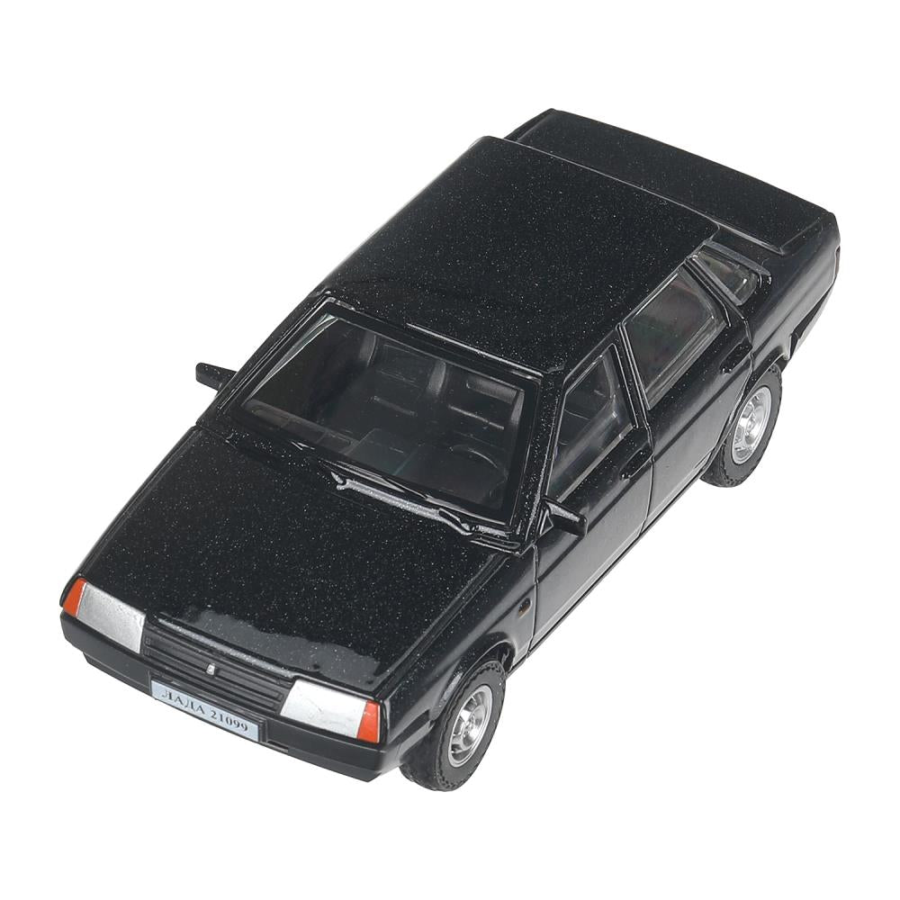 Машина металл LADA lada 21099 длина 10,5 см, инерц, черный, кор. Технопарк в кор.2*36шт