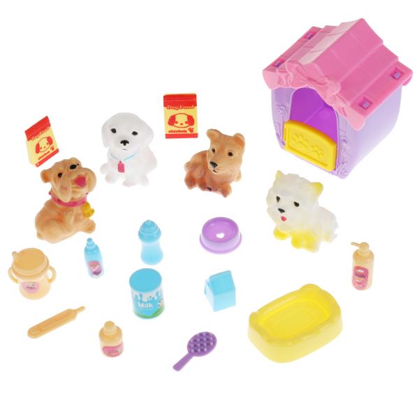 Carapuse. Accessoires pour le cou "4 pièces" pour le salon avec accessoires. Blister art.PET1907Z1036-2-S-YF