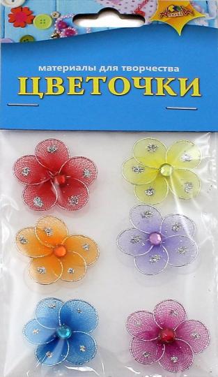 Декоративные самокл.Цветочки маленькие,С3083