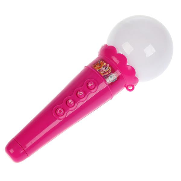 Музыкальный микрофон волшебный единорог.30 песен,звуков.свет.блист.бат. Умка в кор.120шт